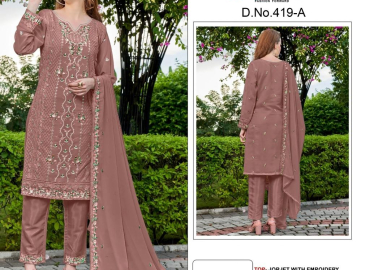 MOTIFZ 419 A TO D GEORGETTE PAKISTANI SALWAR KAMEEZ