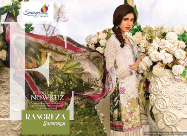 RANGREZA LAWN VOL 19 BY SAANIYA COTTON SALWAR SUIT – M12