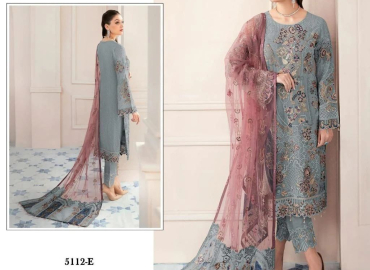 MAH E ROOH 5112 FAUX GEORGETTE EMBROIDERED PAKISTANI SUITS – M12