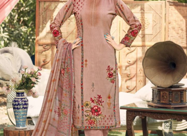 NAFISA ESRA KARACHI SUITS VOL 3 COTTON STYLE PRINT DRESS MATERIAL – M12