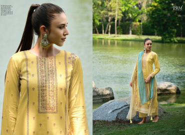 PRM NAZREEN FESTIVE WEAR DRESS MATERIAL COLLECTION – M12