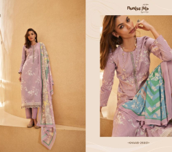 MUMTAZ ARTS KHAAB FANCY PARTY WEAR LAWN COTTON DRESS MATERIAL COLLECTION – M12