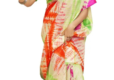 Women’s Kota Doria Jute Cotton Saree